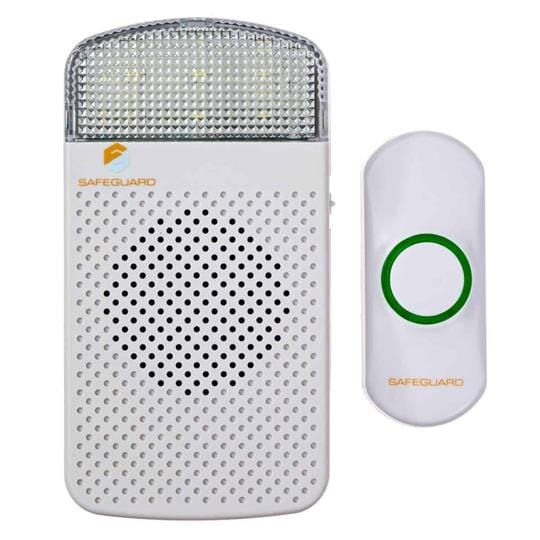 Wireless Doorbell + Flashing Strobe Receiver Kit from Safeguard Supply LRA-D1000S-L Flashing Doorbell