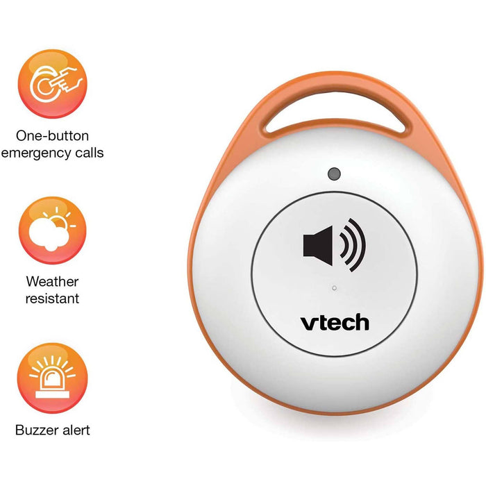 Vtech SN7022 Wearable Home SOS Pendant Works With SN5127 or SN5147 Vtech Series Phones Feature Sheet