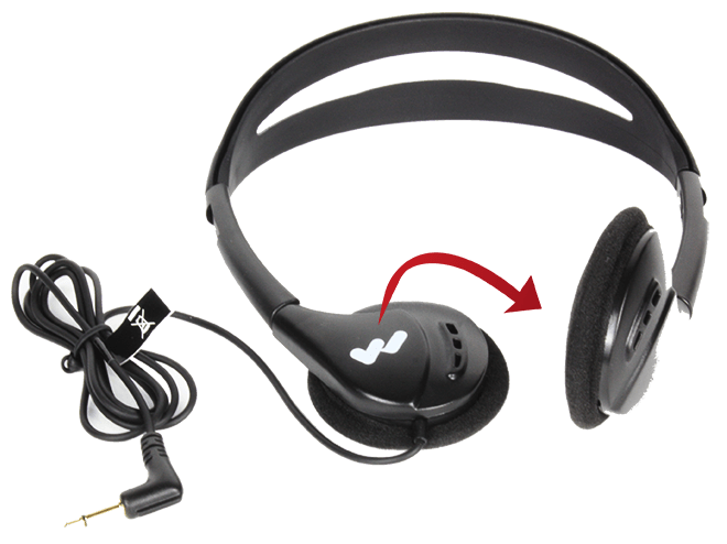 Williams Sound PFM PRO Personal FM Listening System  HED 021 Foldable Headphones