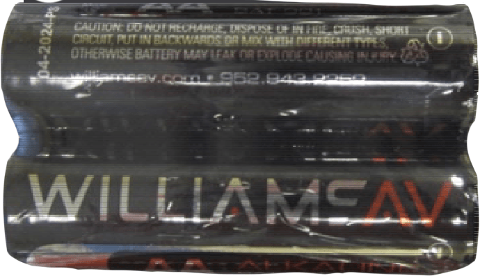 Williams Sound PFM PRO Personal FM Listening System BAT 001-2 AA Alkaline Batteries
