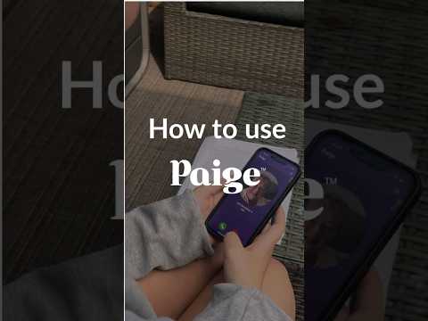 How to use Paige YouTube video. 