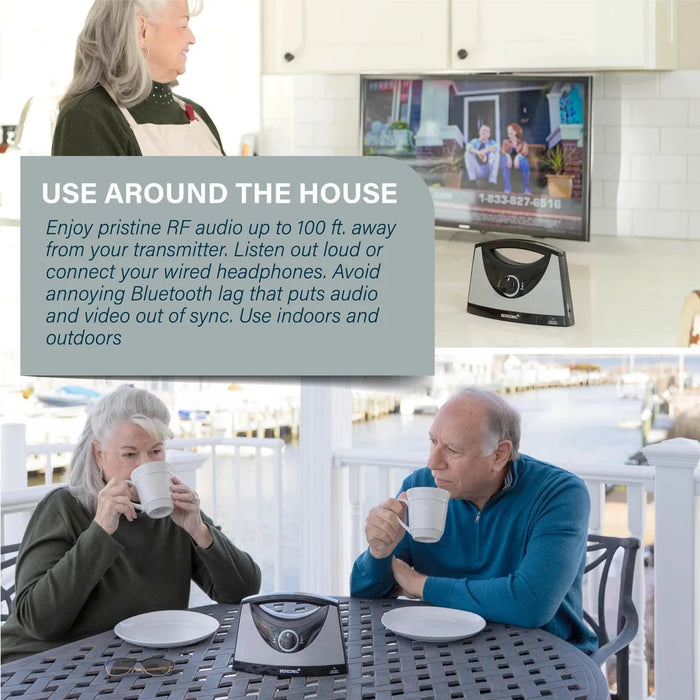 Serene Innovations Sereonic TV Soundbox - Wireless TV Speaker with Optical & Analog Connectivity BT200PRO TV Replacement Speakers 