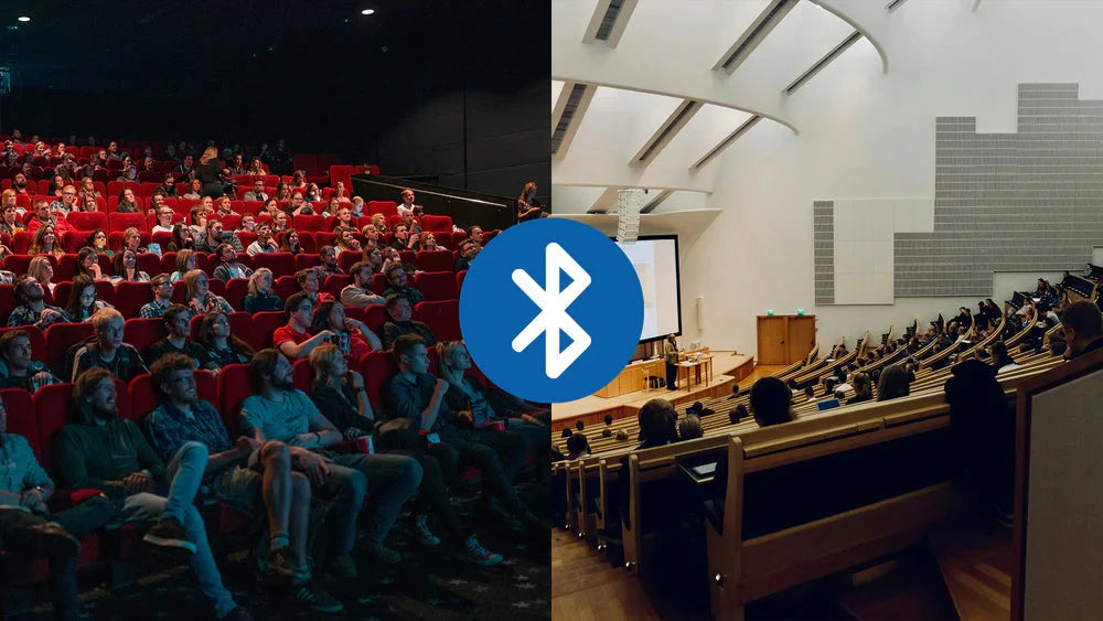 TriHear LiberMore Hearing Amplifier System with Remote Microphone. Audio Amplifier with Bluetooth can be used in large groups such as theaters and large post secondary settings. 