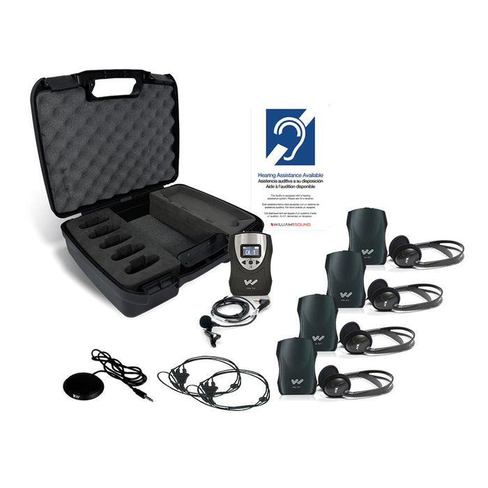 Williams Sound FM ADA KIT 37 Assistive Listening Kit – Alkaline Battery