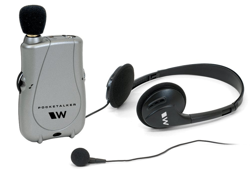 Williams Sound Pocketalker Ultra Amplifier WITH Over the Head Headphone and Mini Earbud PKTDEH
