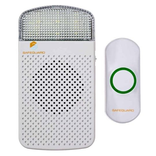 Wireless Doorbell + Flashing Strobe Receiver Kit from Safeguard Supply LRA-D1000S-L Flashing Doorbell 