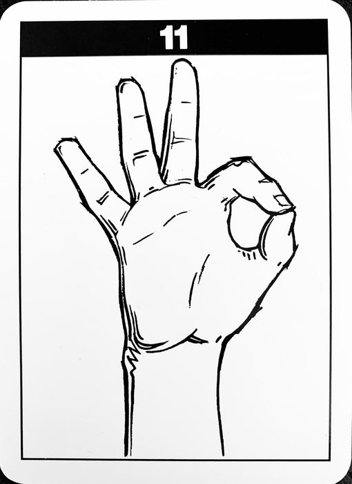 American Sign Language (ASL) Handshape Game Cards Card Games 