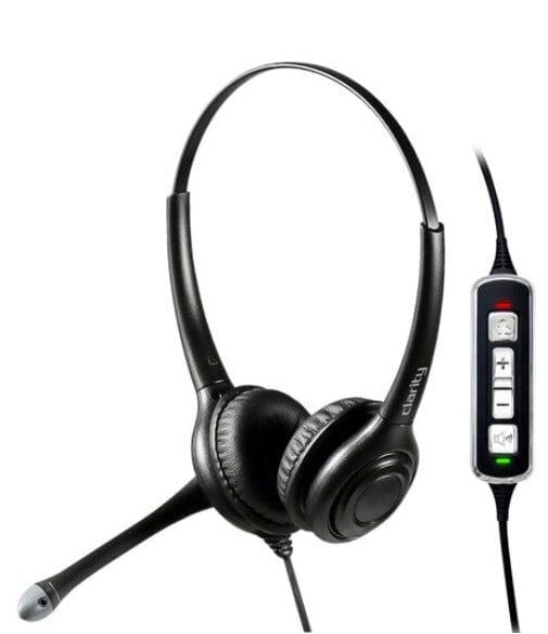 Clarity AH300 Amplified USB Headset with inline volume control and mute. 