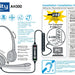 Instructions for the Clarity AH300 Amplified USB Headset with USB connector.  If you are using this headset with hearing aids equipped with T Coil please ensure that your hearing aid is set to T setting. 