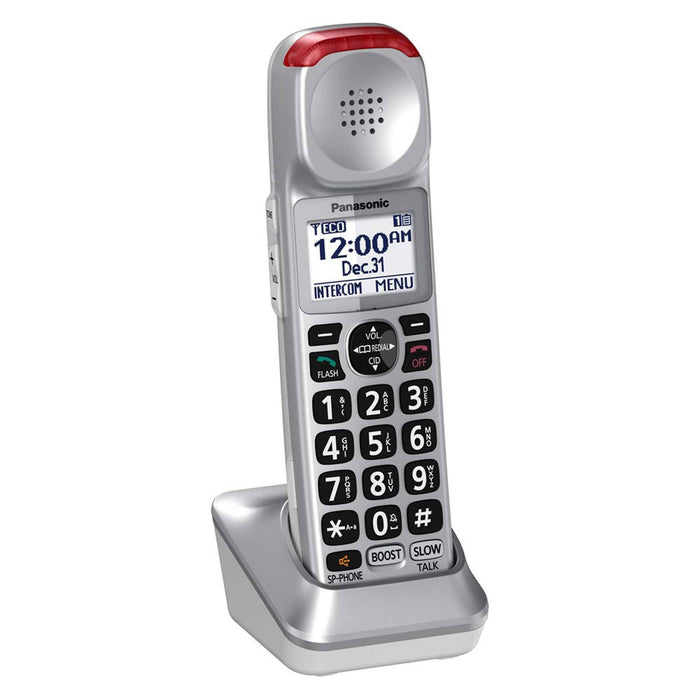 Panasonic KX-TGM490S Amplified Cordless Telephone With Digital Answering Machine Silver Optional Expansion handset