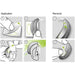 Phonak Stick 'n' Stay Hearing Aid Stickers (30 pair) 098-0353 Phonak See how to remove the stickers from the backing paper and apply it to the hearing aid and skin behind the ear. 