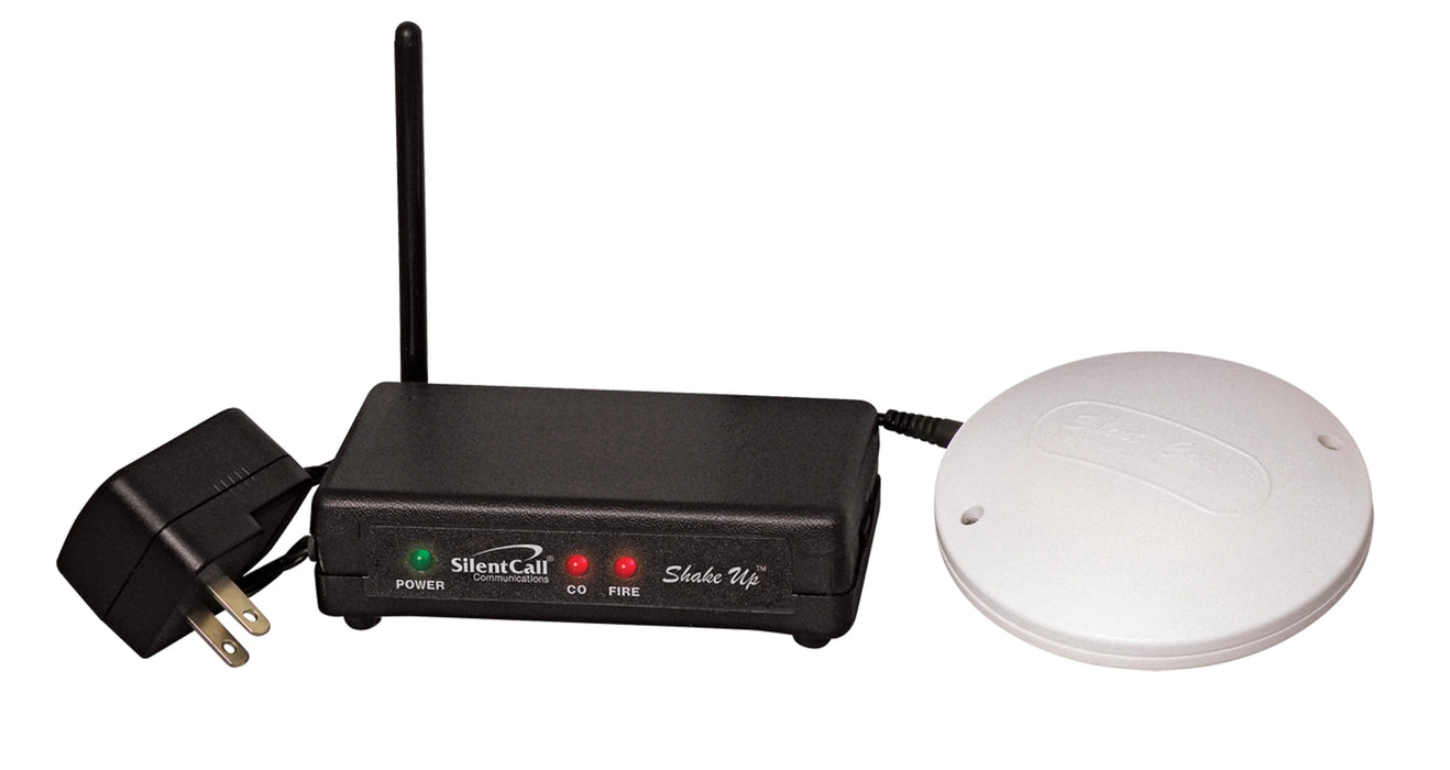 Silent Call Medallion Series Shake-Up Receiver with Bed Shaker Fire Alarms 