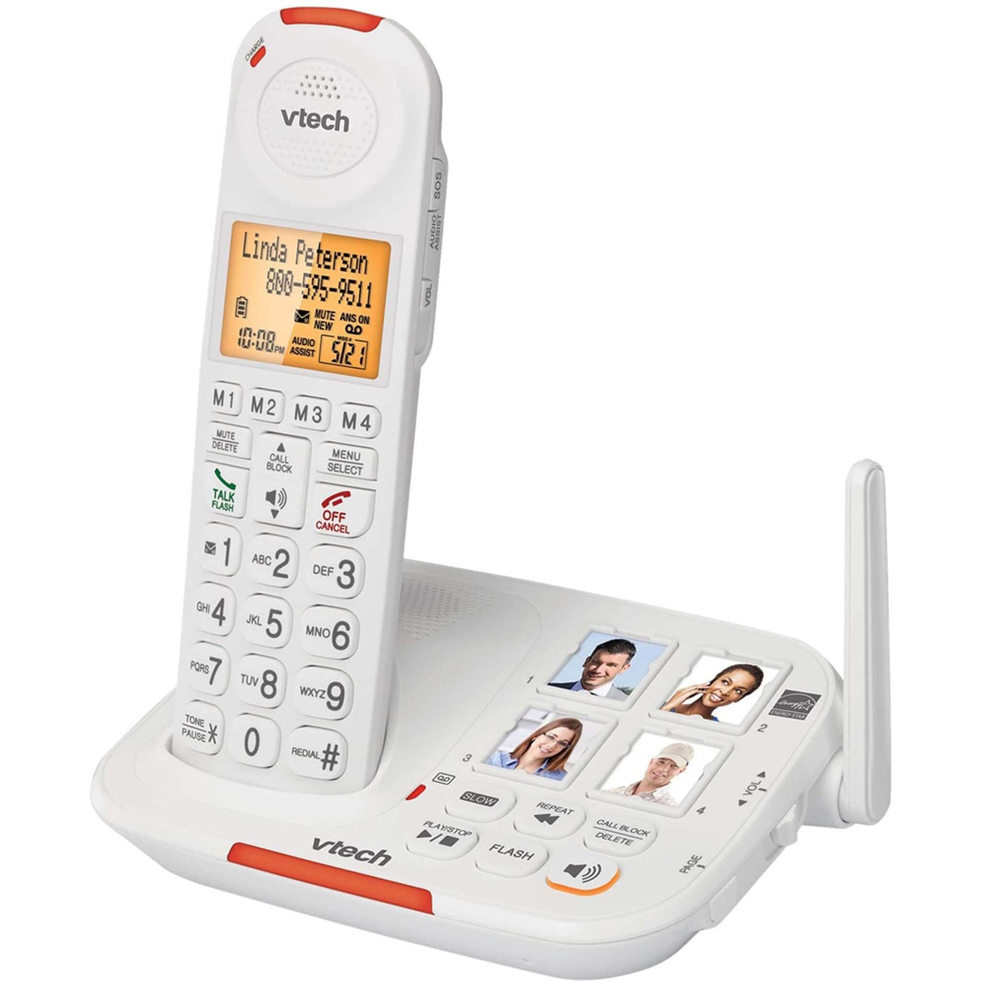 Vtech SN5127 Amplified Cordless Phone with Answering System — Deaf ...