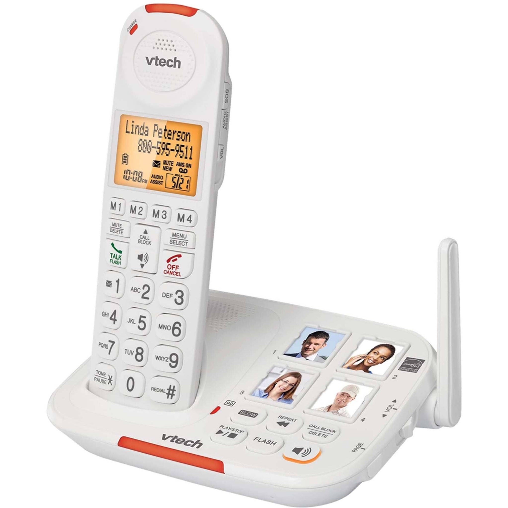 Vtech SN5127 Amplified Cordless Phone with Answering System — Deaf