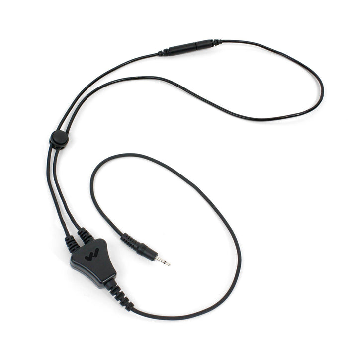Williams Sound Neckloop 18" (Mono Plug) NKL 001. A black necklace type device with a 3.5mm jack on the end of the cable. 
