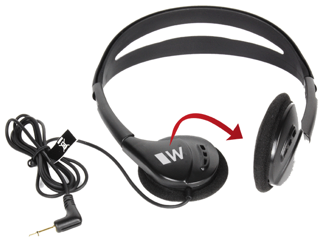Williams Sound Pocketalker Ultra Amplifier WITH Over the Head Headphone and Mini Earbud Pocketalker 